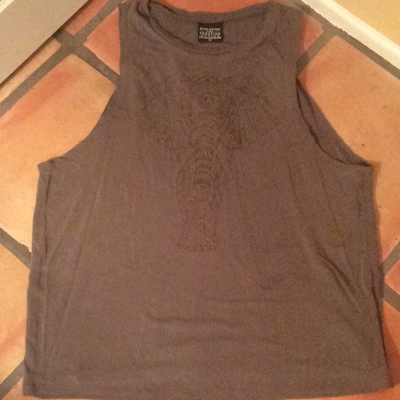 Evolution and Creation yoga burnout elephant tank - Picture 2 of 4
